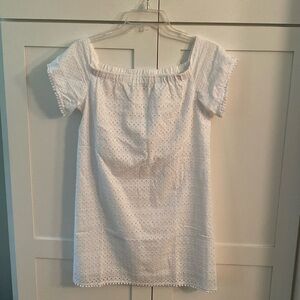 Michael stars off the shoulder eyelet dress